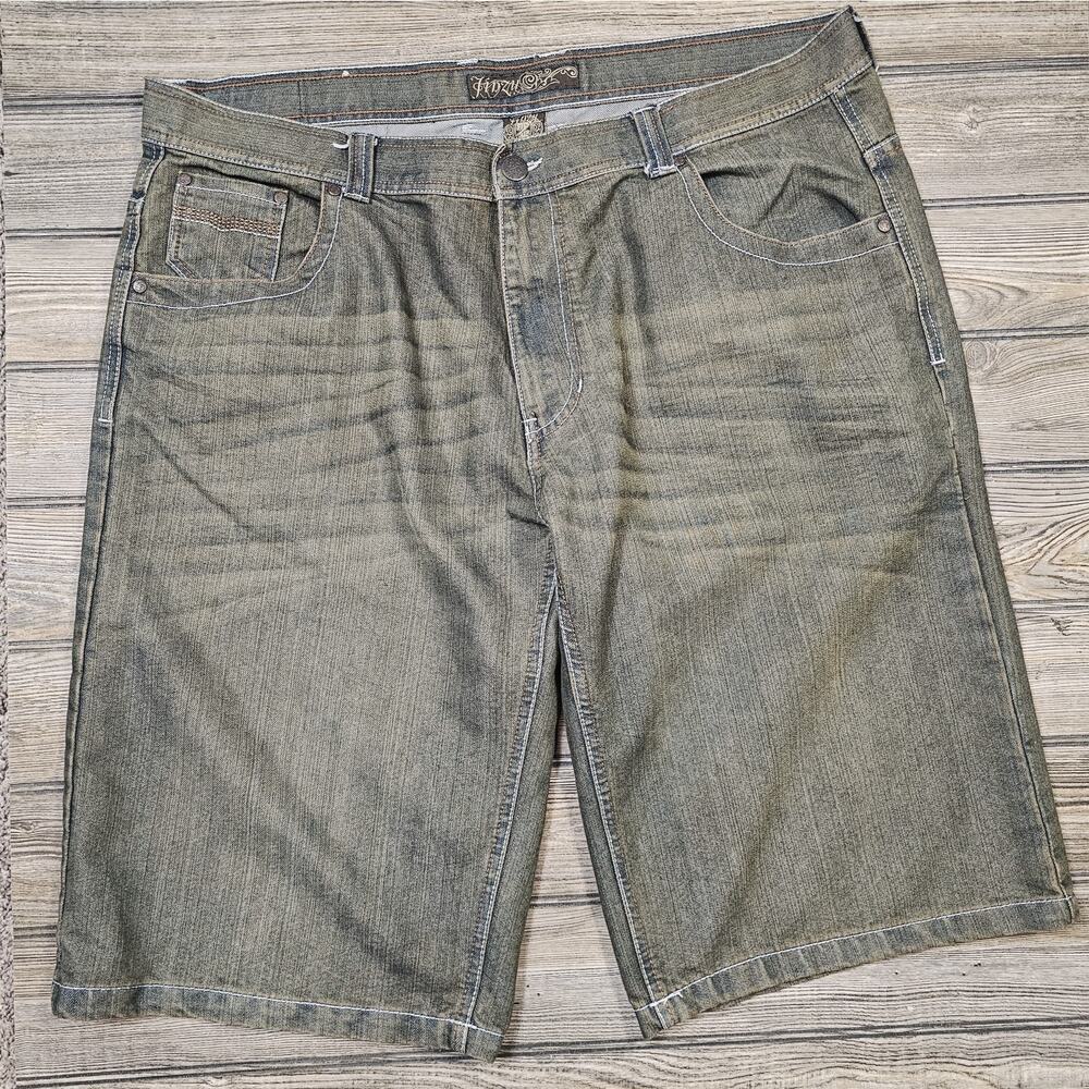Y2k Jinzu Jean Shorts 42 Baggy Skater Hip Hop Jinzu Denim Co Cotton